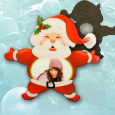 NagyAjándék Mikulás alakú fényképes hűtőmágnes hűtőmágnes