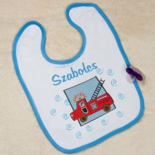 NagyAjándék Tűzoltós bébi előke egyedi ajándék