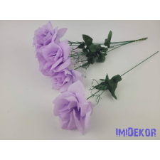  Nagyfejű szálas selyem rózsa 51 cm - Világos Lila dekorációs kellék