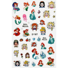 Nagyker 1. Körömmatrica - D197 Ariel sellő körömdíszítő