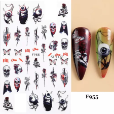 Nagyker 1. Körömmatrica - F955 Halloween körömdíszítő