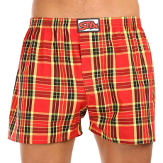  Nagyméretű tarka férfi klasszikus boxeralsó Styx klasszikus gumi (E1014) 3XL