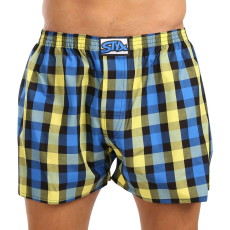  Nagyméretű tarka férfi klasszikus boxeralsó Styx klasszikus gumi (E1039) 3XL