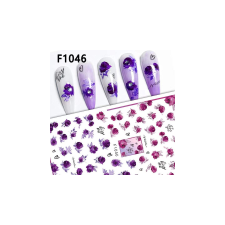 Nail-Art Körömmatrica - F1046 virág körömdíszítő