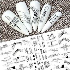 Nail-Art Körömmatrica - F869 körömdíszítő