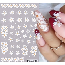 Nail-Art Körömmatrica - Pro.026 virág körömdíszítő