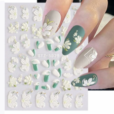 Nail-Art Körömmatrica - STZ-5D39 virág körömdíszítő