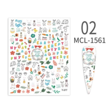 Nail-Art Körömmatrica T-377 húsvét körömdíszítő