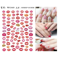 Nail-Art Körömmatrica - WG460 Love Valentin körömdíszítő