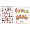 Nail-Art Körömmatrica - WG962 Mickey Love