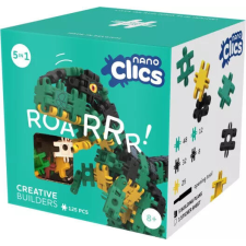 Nano Clics - 5az1-ben 125 db-os kreatív építőjáték, Dinoszaurusz építkezés