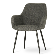  NANO Forgó Kárpitozott Szék Szürke Fekete Lábakkal forgószék