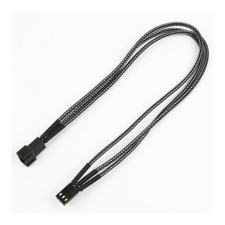 Nanoxia Kabel Nanoxia 3-Pin Verlängerung, 30 cm, Single, carbon (NX3PV3EC) kábel és adapter
