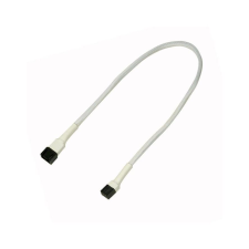 Nanoxia Kabel Nanoxia 3-Pin Verlängerung, 30 cm, weiß (NX3PV30W) kábel és adapter