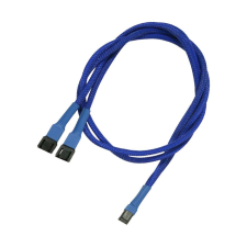 Nanoxia Kabel Nanoxia 3-Pin Y-Kabel, 60 cm, blau (NX3PY60B) kábel és adapter