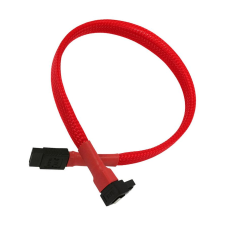 Nanoxia Kabel Nanoxia SATA 6Gb/s Kabel abgewinkelt 30 cm, rot (NXS6G3R) kábel és adapter