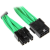 Nanoxia PCIe 6+2Pin Hosszabbító kábel - Fekete/Zöld (30cm)
