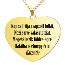 Nap szárítja csapzott tollát... medál lánccal, választható több formában és színben medál