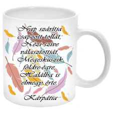 Nap szárítja csapzott tollát, nézi szíve választottját... Bögre (feliratozható) bögrék, csészék