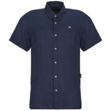 NAPAPIJRI Rövid ujjú ingek G-LINEN Tengerész EU L