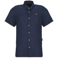 NAPAPIJRI Rövid ujjú ingek G-LINEN Tengerész EU XL férfi ing