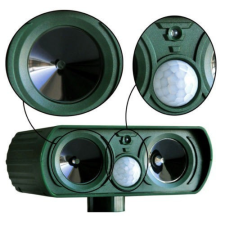  Napelemes Állatriasztó és Rágcsáló Riasztó Készülék Kültéri Használatra elektromos állatriasztó