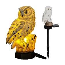  Napelemes bagoly kerti lámpa alkonykapcsolóval kültéri világítás