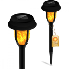  Napelemes kerti lámpa LED függőlámpa 40cm IP44 szürkületérzékelő kültéri világítás