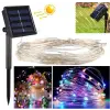  Napelemes kültéri fényfüzér, Kerti LED fényfüzér micro LED-es MM1393LED Színes