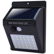 Napelemes lámpa 30 LED, alkonyat mozgásérzékelő kültéri világítás