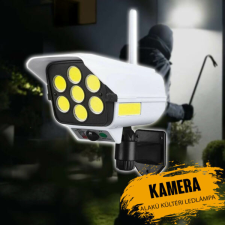  Napelemes, mozgásérzékelős álkamera alakú LED lámpa CL877B megfigyelő kamera