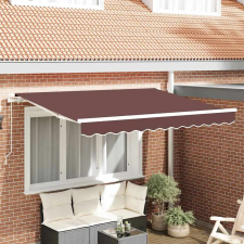  Napellenző ponyva Barna 330 x 195 cm Poliészter nyílászáró