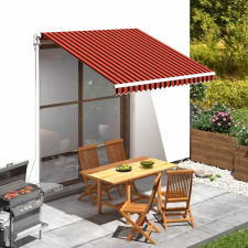  Napellenző ponyva Narancs és Barna 300 x 250 cm Poliészter nyílászáró
