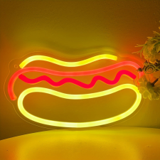 NapiKütyü Hot Dog Fali LED neon éjszakai lámpa világítás