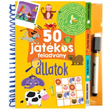 Napraforgó Kiadó - 50 játékos feladvány - Állatok gyermek- és ifjúsági könyv