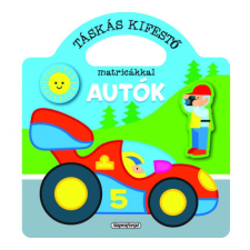 Napraforgó Könyvkiadó Táskás kifestő matricákkal - Autók gyermek- és ifjúsági könyv
