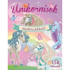 Napraforgó Könyvkiadó - Unikornisok matricákkal - Lila gyermek- és ifjúsági könyv