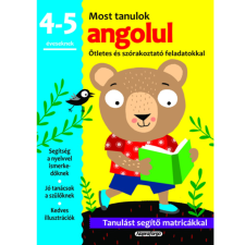 Napraforgó Most tanulok... angolul 4-5 éveseknek készségfejlesztő matricás füzet kreatív és készségfejlesztő