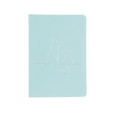  Naptár, tervező, A5, heti, TOPTIMER "Pastel", kék naptár, kalendárium