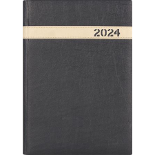  Naptár, tervező, A5, napi, DAYLINER, "The Boss", fekete határidőnapló