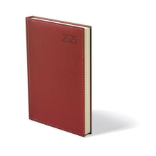  Naptár, tervező, A5, napi, műbőr, TOPTIMER, "Business", bordó határidőnapló