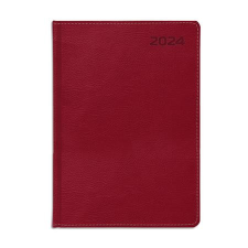  Naptár, tervező, A5, napi, TOPTIMER "Traditional", bordó határidőnapló