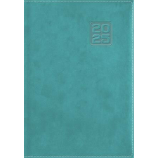  Naptár, tervező, B6, heti, DAYLINER "Square", türkiz határidőnapló