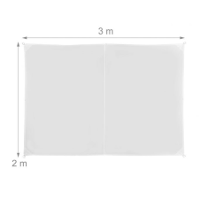  Napvitorla árnyékoló téglalap alakú, fehér 200x300 cm 10026350_200300 kerti bútor
