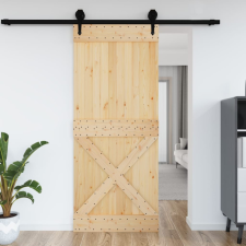 NARVIK tömör fenyőfa ajtó 95 x 210 cm építőanyag