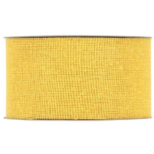 Nastri MP Nastri Juta szalag 7,5 cm széles sárga dekorációs kellék