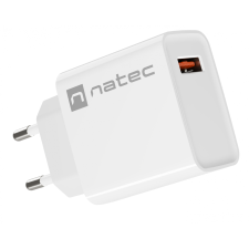 Natec Ribera NUC-2057 USB-A Hálózati töltő - Fehér (18W) mobiltelefon kellék
