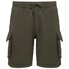 Native Spirit Native Spirit NS717 MEN’S FRENCH TERRY WASHED EFFECT CARGO SHORTS M