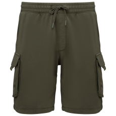 Native Spirit Native Spirit NS717 MEN’S FRENCH TERRY WASHED EFFECT CARGO SHORTS XL