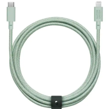 Native union USB-C apa - Lightning apa 2.0 Adat és töltő kábel - Zöld (3m) (BELT-CL-GRN-3-NP) kábel és adapter